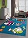 Produktbild Carpetia Kinderteppich Spielteppich Kinderzimmer Teppich Fische Aquarium türkis Größe 80x150 cm