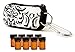 Stylish Essential Oil Key Chain with 8 5/8 Dram (2 ml) Vials and Blank Labels - Fits Easily in a Purse or Makeup Bag - Carry Your Favorite Essential Oils Everywhere You Go! (Black/White Windsor) RS.1949.00