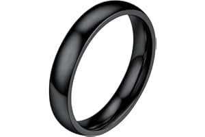 PROSTEEL Bague en Acier Inoxydable/Plaqué Or pour Homme Femme, Simple Anneau Alliance de 2mm/4mm/6mm/8mm - Taille 47/49/52/54/57/59/62/64/67/69