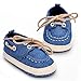 ESTAMICO Baby Denim Lace-up Crib Shoes Blue 12-18 Months