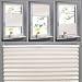 Produktbild KINLO Faltrollo Rollo Sonnenschutzrollo Klemmfix ohne Bohren für Fenster Tür 100x130cm Verdunkelungsrollos Plissees Jalousien Blickdicht Vorhänge Rollos Seitenzugrollo(Beige)