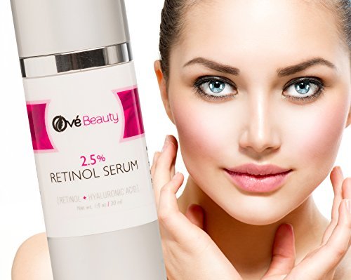 Ové Beauty Retinol 2.5 Serum For Face-Best Natural And Organic Skin Clearing For Wrinkles, Dark Spots And Crow's Feet