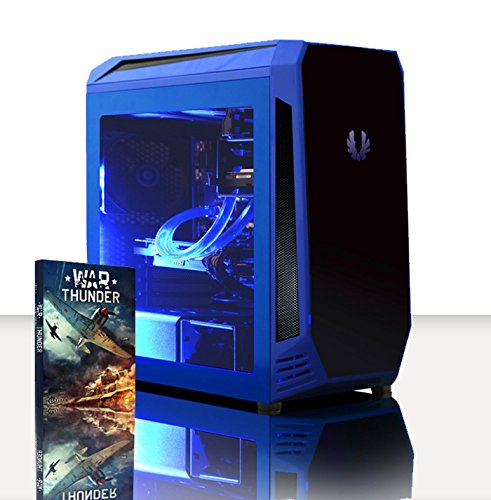 VIBOX Warrior 4.36 Gaming PC - 4,0GHz AMD FX 6-Core CPU, RX 460 GPU, leistungsfähig, Wassergekühlter Desktop Gamer Computer mit Spielgutschein, Blau Innenbeleuchtung, lebenslange Garantie* (4,0GHz übertakteter Superschneller AMD FX 6300 Sechs 6-Core Prozessor CPU, MSI AMD Radeon RX 460 2GB Grafikkarte, 32GB Team Elite 1600MHz RAM, 120GB SSD, 3TB Festplatte, Raijintek Triton Wasserkühler, 85+ Netzteil, BitFenix Aegis Gehäuse, AM3+ Mainboard, Ohne Windows Betriebssystem)