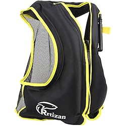 Rrtizan Adulte Unisexe Portable Gonflable Tuba Gilet pour la plongée, Convient pour 30-120KG