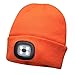 Produktbild TianranRT Hell LED Beleuchtet Mütze Kappe Unisex Wiederaufladbar Scheinwerfer Hut Hände Frei (Orange)