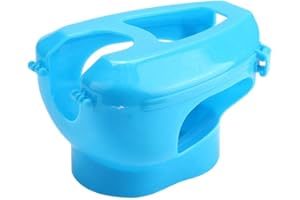 Pssopp Tauben Injection Holder Vogel Kunststoff Festrahmen Feste Fütterungsbox für Einfache Fütterung von Tauben(blau)