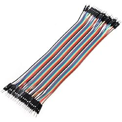 40 cables de puente macho a macho para Arduino (20 cm, 2,54 mm)