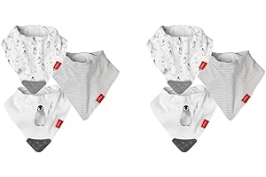 Nuby Bavaglini per dentizione a bandana, confezione da 3