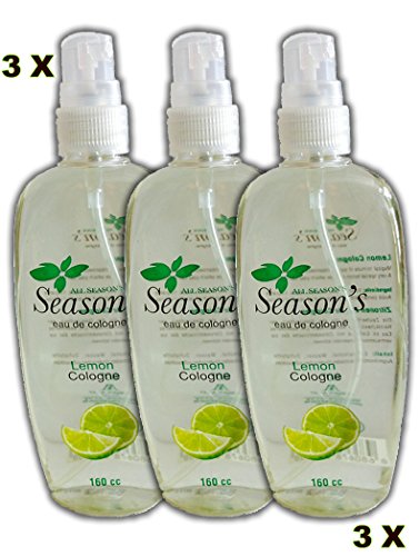 3X Season's 160ml Traditional Turkish Spray Cologne