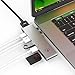 Produktbild USB C Hub, CharJenPro MacBar Adapter + Für Apple MacBook Pro - 40Gb / S Thunderbolt 3 Port 5K @ 60Hz, USB-C Daten, 2 USB 3.0, SD und Micro SD Kartenleser (Silber)
