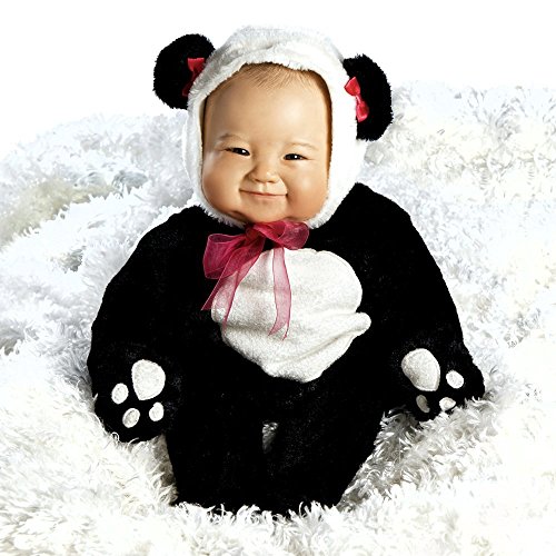 Paradise Galleries Lifelike Realistic Soft Vinyl Weighted 51cm BabyAsian Girl Doll Gift 