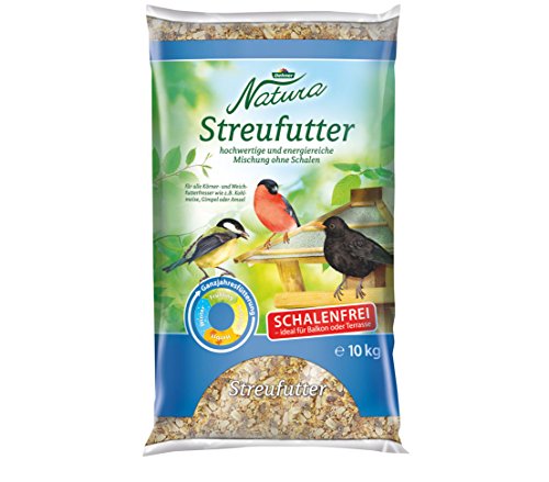 Dehner Natura Wildvogelfutter, schalenfreies Streufutter, 10 kg