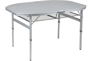 Bo-Camp - Table - Premium - Ovale - Modèle coffre - 120x80 cm