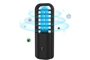 Sobeta-Lampada di Disinfezione UVC Luce Sterilizzazione Portatile 254nm Germicida Ultravioletta Lampada Ricaricabile USB Disinfettante Antibatterico per Viaggi,Casa,Auto,Animali Domestici(UVC+Ozono)