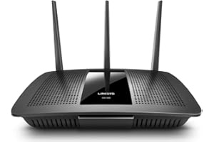 ‎LINKSYS Dwupasmowy router WLAN Linksys EA7300 Max-Stream AC1750 sieci mesh Wi-Fi 5 – szybki bezprzewodowy router internetowy MU-MIMO z 4 portami Gigabit Ethernet do przesyłania strumieniowego 4K UHD i gier