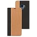 Produktbild NALIA Echt-Holz Handyhülle kompatibel mit Samsung Galaxy S9, Handmade Natur-Holz Handy-Tasche Klapphülle Flip-Case, Dünnes Slim Kunst-Leder Hardcase, Wood Book Cover Bumper, Farbe:Kirschholz