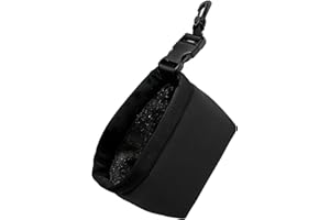 Anulely Golf Club Cleaning Bag | Golf Ball Washer Pocket Wipe Cleaning Bag Cleaner Pouch - Deep Cleaning Ball Washer Pouches Detachable Machine Washable Golf Accessories