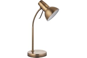 National Lighting Table Lamp - Bedside Lamp with USB Port - Gooseneck Desk Light - LED Reading Light for Bedroom, Living Room, Dining Room and Kitchen - 7W GU10