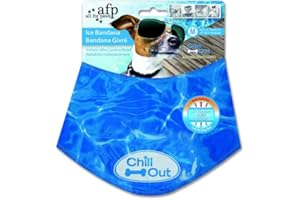 ALL FOR PAWS (AFP) All for Paws chill-out ice bandanna, cooling scarf for dogs, M, dog jewellery, summer cloth
