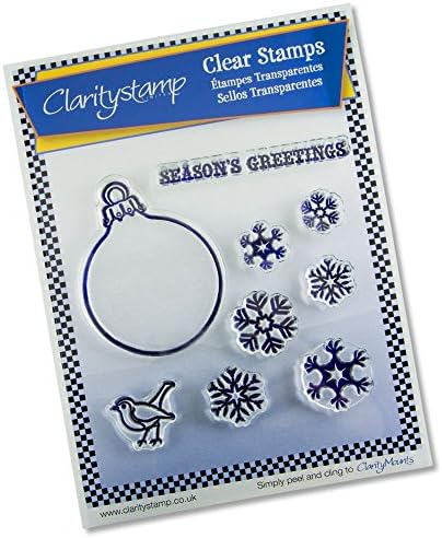 Christmas Bauble + MASK - Unmounted A5 Clear Stamp Set