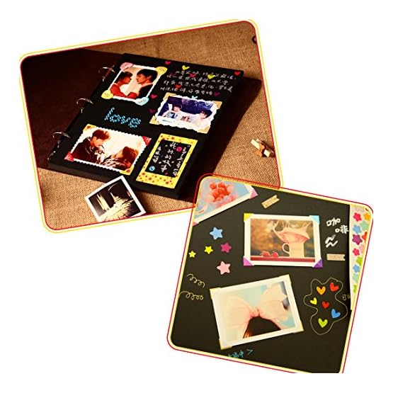 Attiant Álbum de Recortes de Cuero, Álbum de Fotos Antiguo DIY álbum de Scrapbooking de Cuero Álbum de Viajes de niños… - Imagen 5