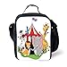 Produktbild MLNHY School Supplies Circus Decor,Trained Performer Acrobat Animals in Circus Tent Happy Giraffe Elephant Joyful Art,Red Green Yellow for Girls or Boys Washable