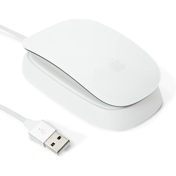 Apple Ratón Magic Mouse: Recargable, con conexión Bluetooth y