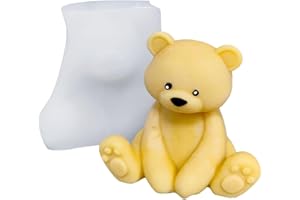 ITRIMAKA Silicona con Forma Oso 3D - MolAntiadherente para Fondant | Moldes para Velas | Herramientas decoración Pasteles para Chocolate, Caramelo, gelatina