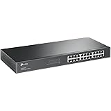 TP-Link TL-SG1024 Switch 24 Ports Gigabit (Rackable, Boîtier Métal) , Noir