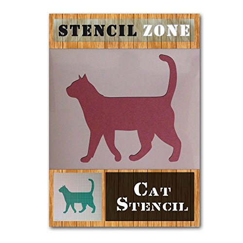 Katze stehend Mylar Gemälde Art Wand Schablone Home Decor DIY Art Crafts A2 Size Stencil - Large