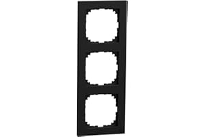 Schneider Electric Merten M-Pure-Rahmen, 3-fach, IP20, IK03, schwarz matt, Artikelnummer MEG4030-3603