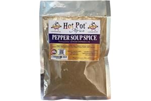 Hot Pot Africa Pepper Soup Spice mix (100g) for West African soups, dishes and stews, aromatic, suitable for vegetarian and organic