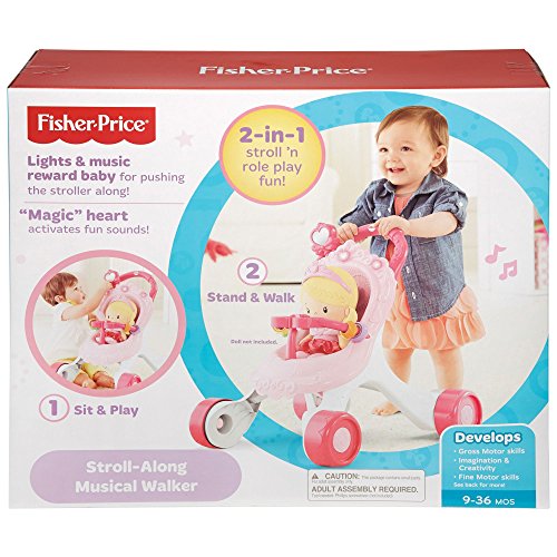Fisher-Price Princess Mommy Stroll-Along Musical Walker