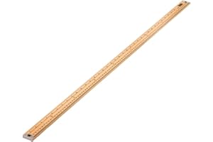 3 Ace Crafts Wooden Meter Stick – One Meter Wooden Ruler, Single-Side Printed, Precise & Lightweight for School, Office, Lab, Dressmaking, Crafts & Field Work