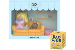 POP MART CRYBABY Sad Club Series Scene Sets 1Box 2.5 inches Articulated Character Premium Design gifts for women Fan-Favorite blind box Collectible Toy Art Toy Action Figure