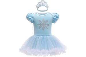 Lito Angels Baby Mädchen Prinzessin Kostüm Kleid Body Strampler Party Verkleidung Outfit mit Stirnban