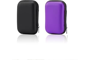 Mrltau 2 Stück Robuste Spielkartenbox für UNO Flip, UNO Extreme (Schwarz und Lila)