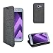 Produktbild Samsung Galaxy A5 2017 Case schwarz Design Kunstleder Buch Flip Tasche Case Hülle Gadget Boxx