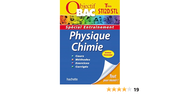 Objectif Bac Entrainement Physique Chimie Sti2d Stl Ebook Durandeau Amazon Fr