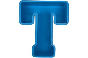 CMEILAU Molde grande de resina epoxi con alfabeto, molde de silicona con letras en inglés, moldes de fundición de letras del alfabeto 3D, molde de la A a la Z, molde de decoración para fiesta de cumpleaños