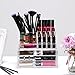 Organised Beauty 2 Piece Clear Acrylic Makeup Storage / Jewellery / Cosmetic / Nail Polish / lipstick Organiser Display Stand 3 Drawers |19 Sections | High Grade 3mm Acrylic