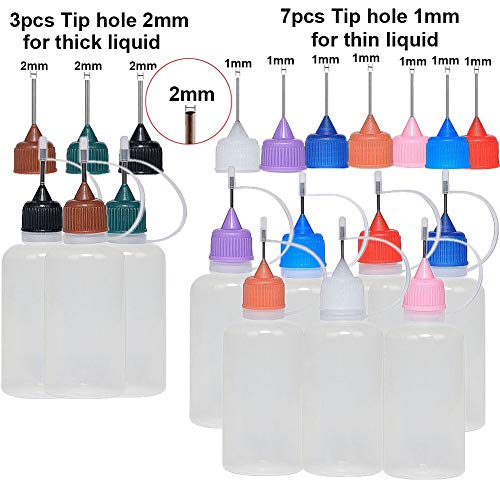 10ml/20ml/30ml/50ml/100ml Botella de aceite de aguja squeezable El humo Youping (30ml (10 piezas))