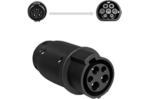 K.H.O.N.S. EV Adaptador Tipo 1 a Tipo 2 32A EVSE Fácil de Conectar con la Estación de Carga EV y los Vehículos Estándar Europeos