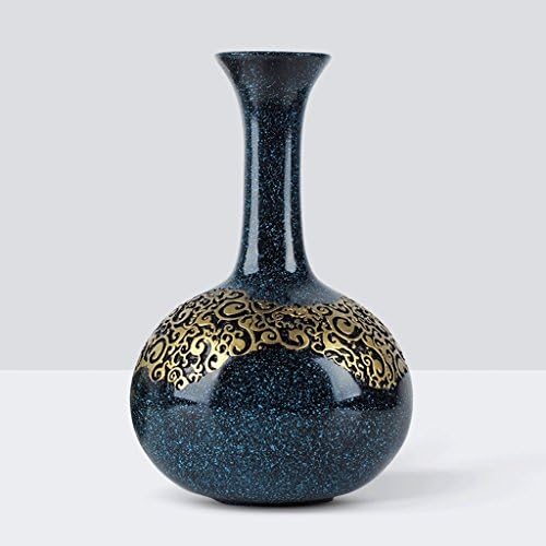 GAOLILI European Minimalist Retro Vases Living Room TV Cabinet Home Simulation Flowers Stem Vase Resin