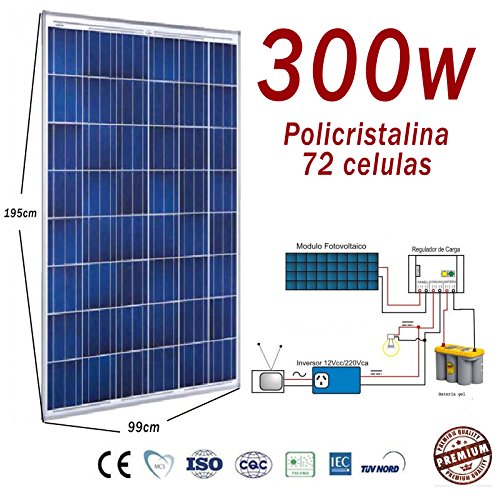 Preisvergleich Produktbild Hochleistungs-Solarpanel 300 W Photovoltaik Polycrystalline