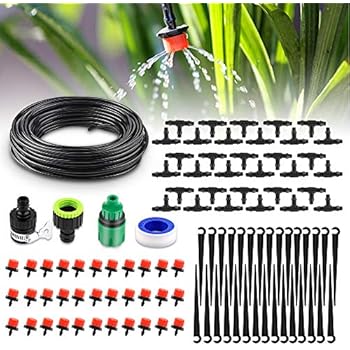 Tröpfchenbewässerung 15m - Automatisches Bewässerungssystem Für Garten & Gewächshaus