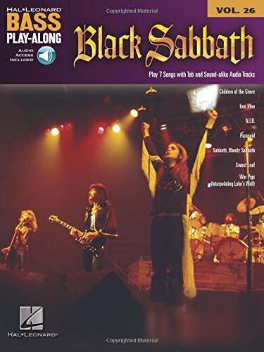 Bass Play Along Volume 26 Black Sabbath Bass Guitar Tab Book (Hal Leonard Bass Play-Along)