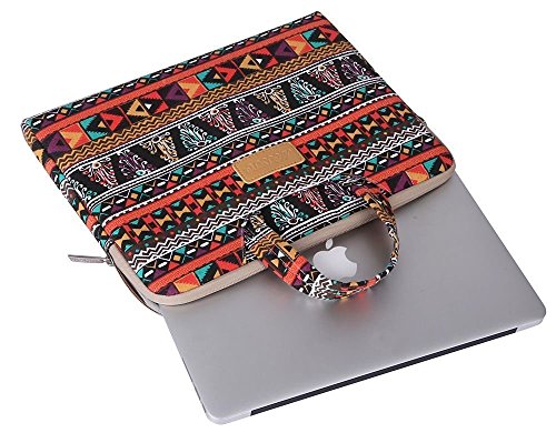 MOSISO Bohemien Segeltuchstoff Hülle Sleeve Laptop Aktentasche für 15-15,6 Zoll MacBooks, Laptops Form: Phönix - 3