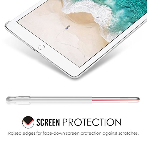 MoKo Hülle für iPad Pro 10.5 Zoll 2017 – Ultra Slim Translucent Hart Polycarbonate Schale Schutzhülle Case Cover für Apple iPad Pro 10.5 Tablet, Transparent - 5