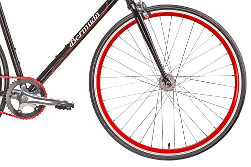 Fixie 28 Zoll Singlespeed Retro Fahrrad 28“ Fitnessbike Fixed Gear Rennrad Bike Flip Flop Nabe 52 cm/56 cm Rahmenhöhe Damen Herren in 4 Farben und 2 Größen - 3